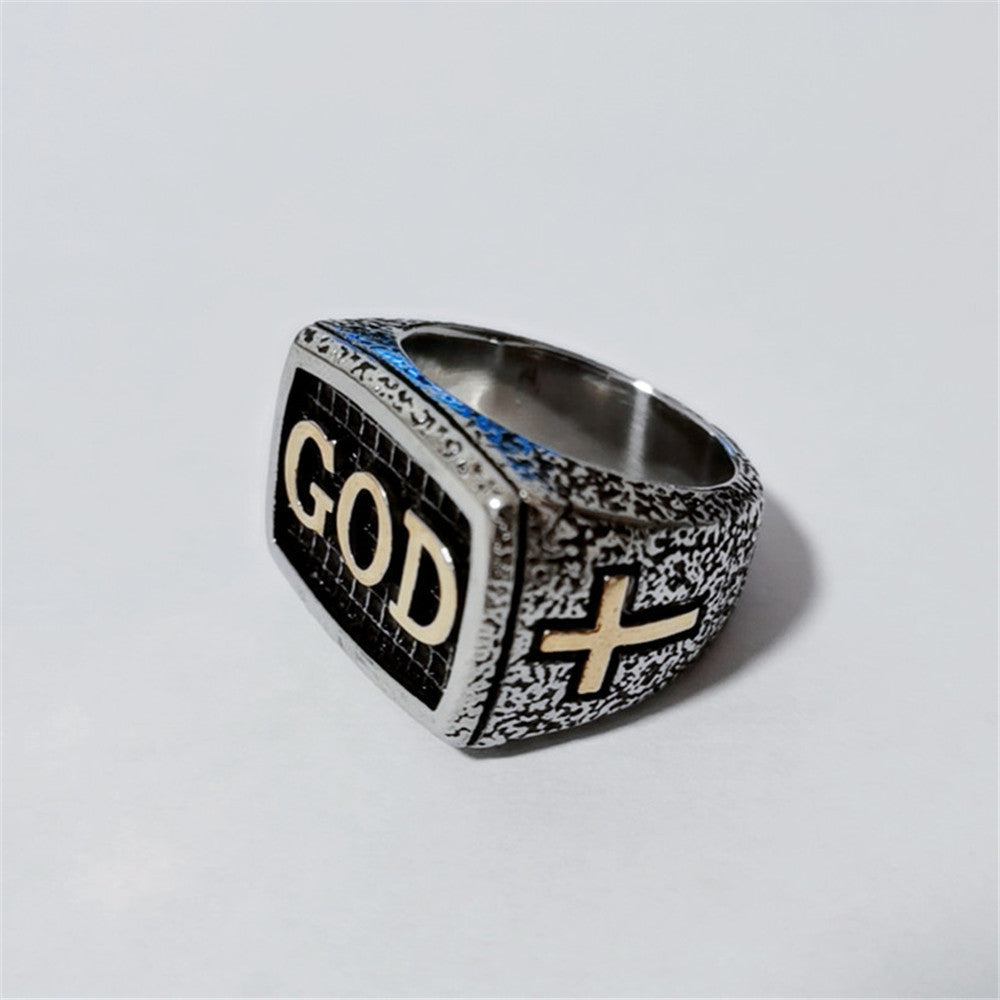 Dazzling Design Ring GOD