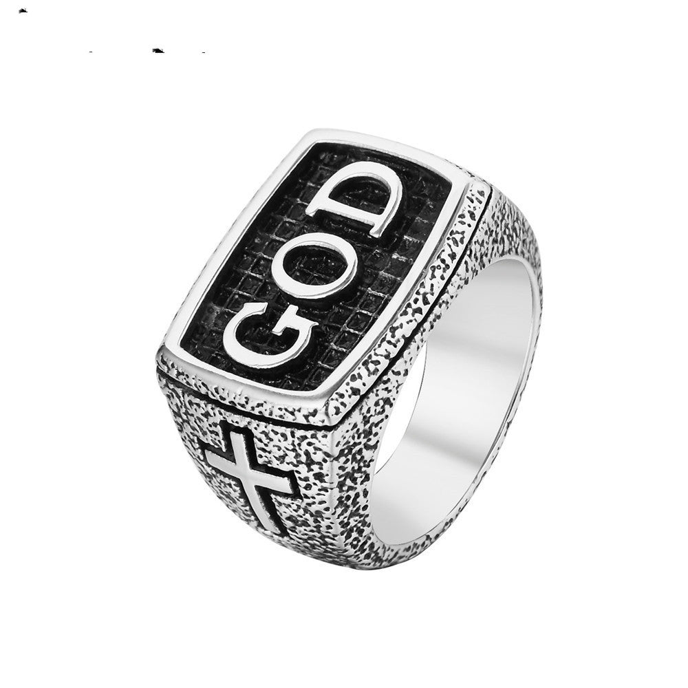 Dazzling Design Ring GOD