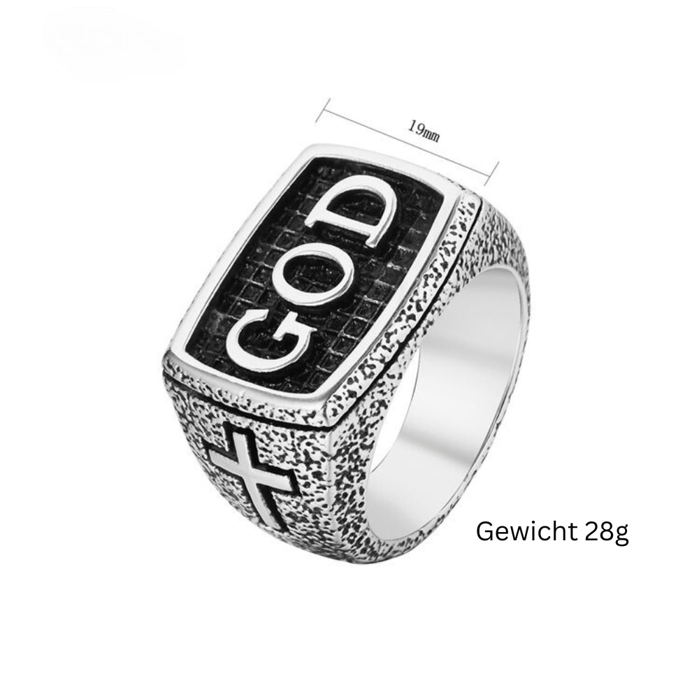 Dazzling Design Ring GOD