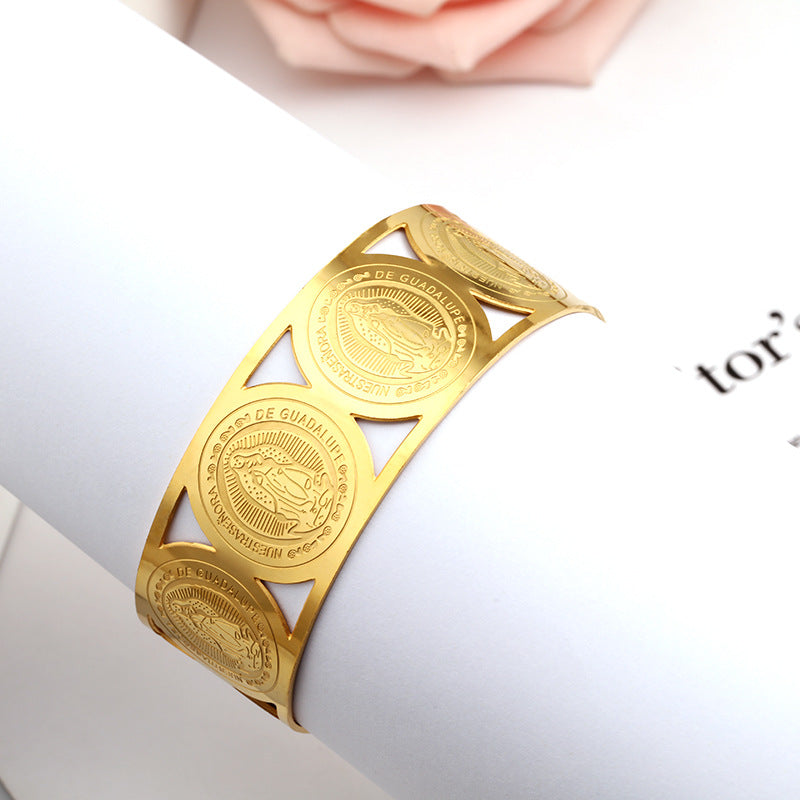 Dazzling Design by DD Titanstahl Armreif MARIA