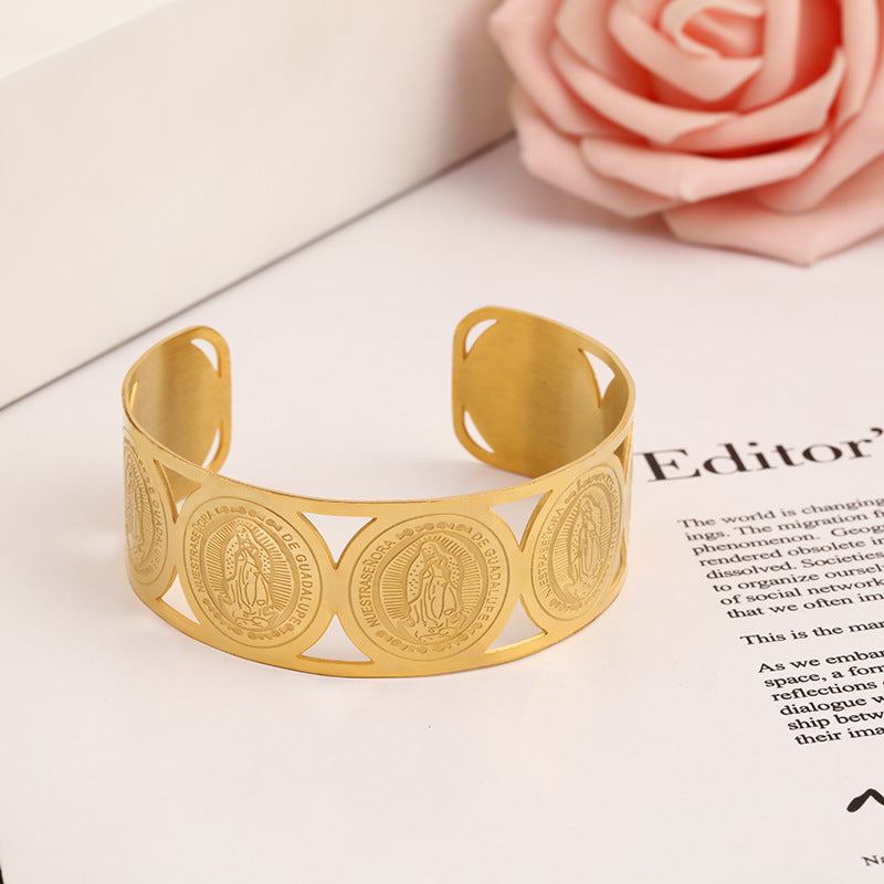 Dazzling Design by DD Titanstahl Armreif MARIA