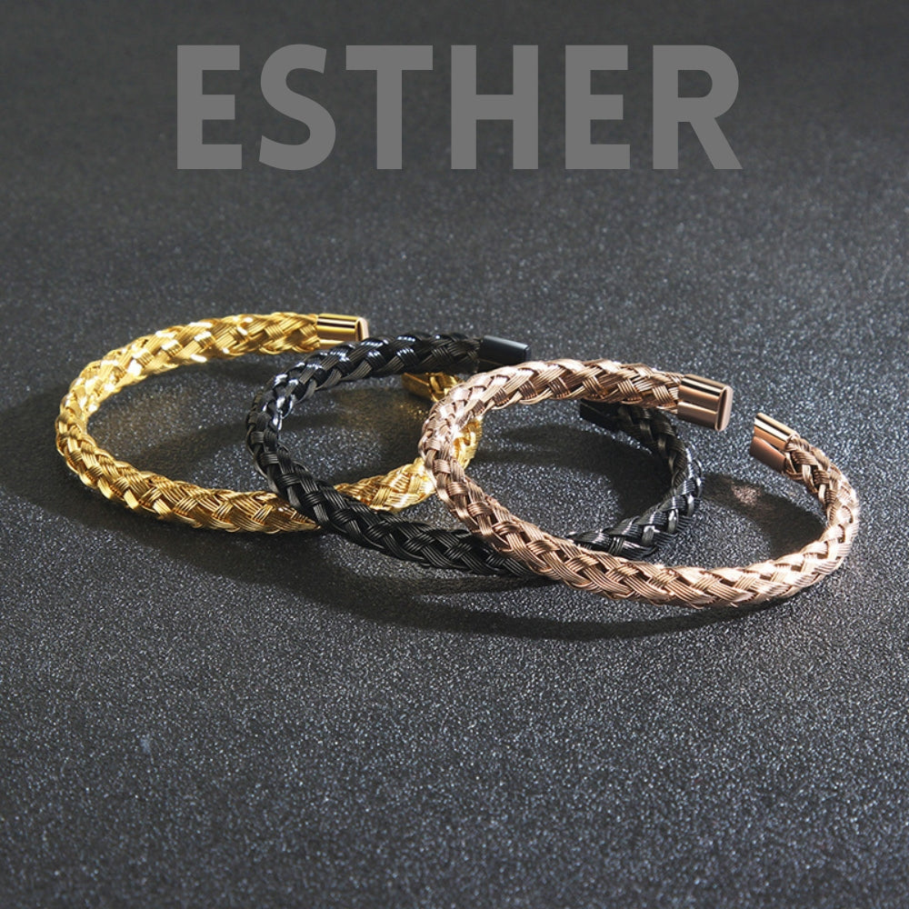 Dazzling Design by DD Titanstahl Armreif ESTHER