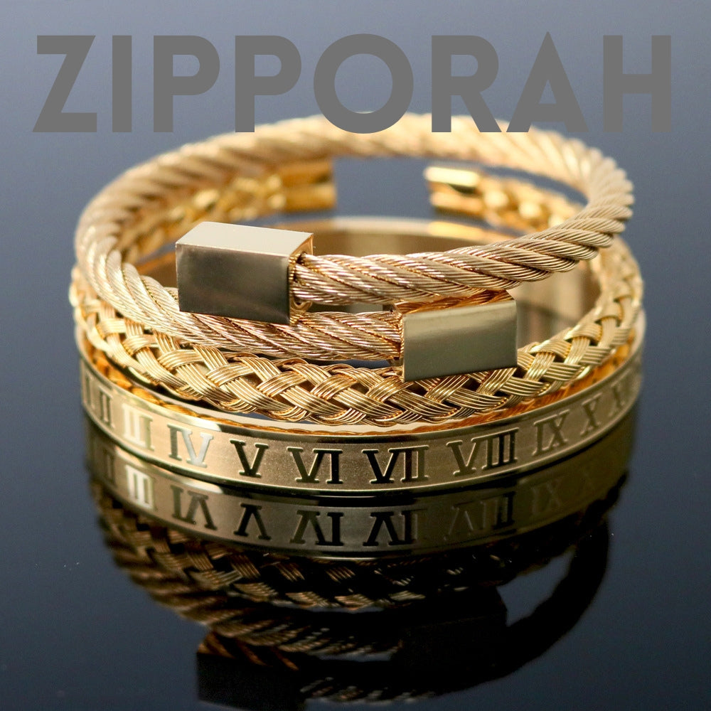 Dazzling Design by DD Titanstahl Armreif ZIPPORAH