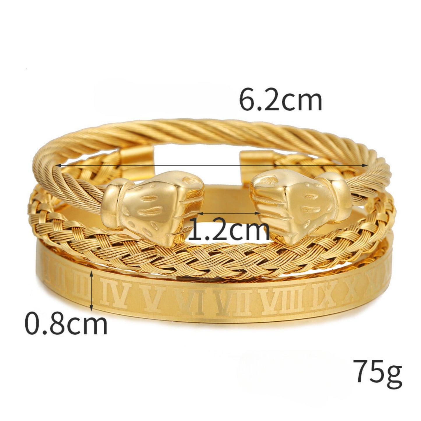 Dazzling Design by DD Titanstahl Armreif KEZIA