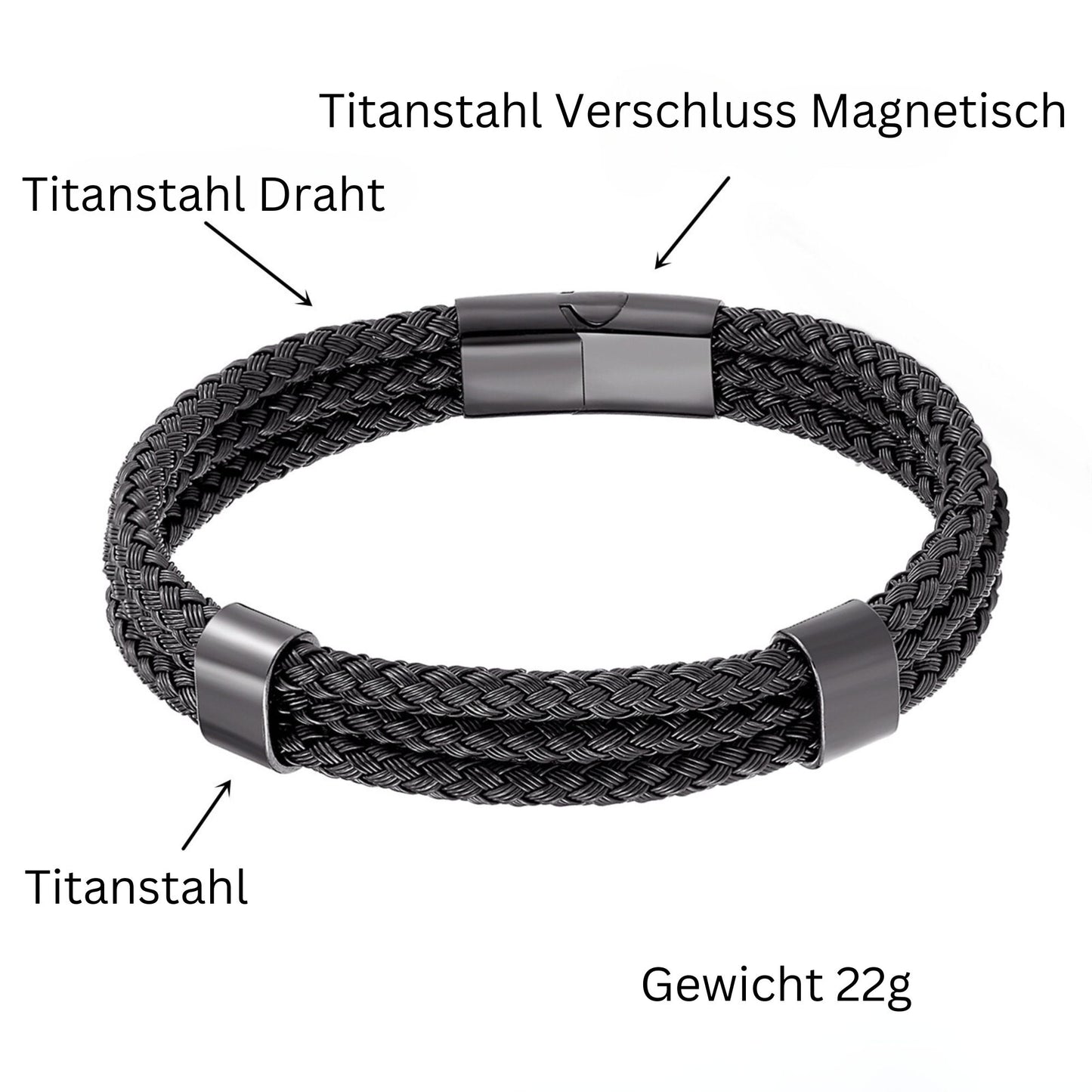 Dazzling Design by DD Titanstahl Armreif DINAH